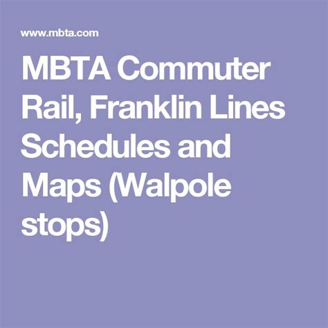 franklin commuter line|mbta franklin line schedule outbound.